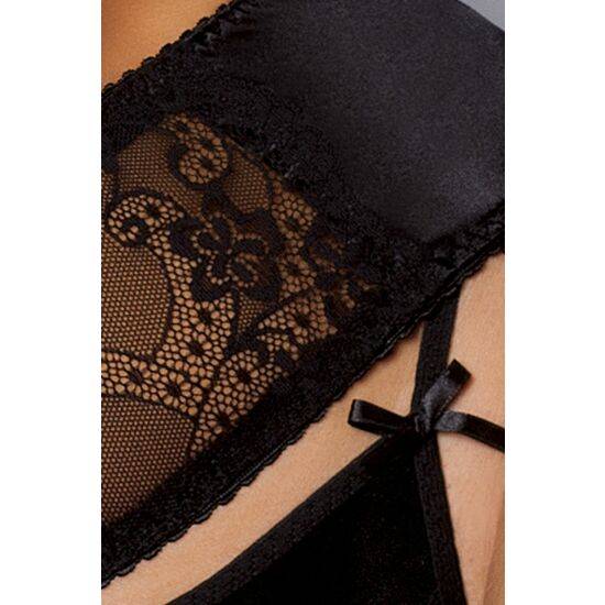 CONJUNTO SEXY PARA NOVIA DE RASO Y ENCAJE MARFIL - Conjuntos - SEXSHOP