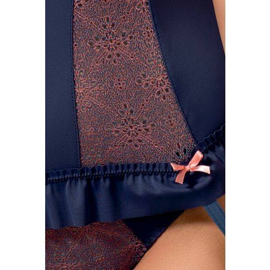 CORPIÑO ERÓTICO CON ENCAJE EN TONOS PASTEL NEGRO - Corsé - SEXSHOP