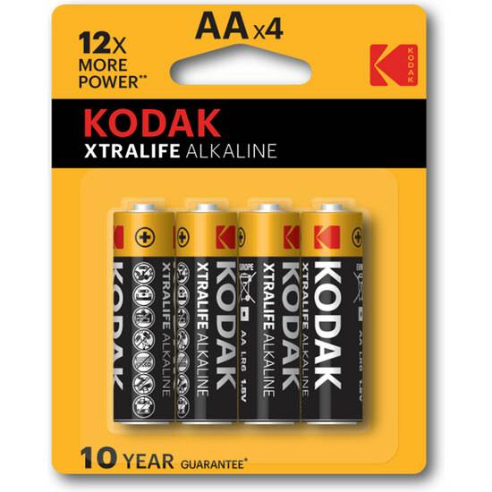 KODAK XTRALIFE ALKALINE AA - 4UDS - varios - pilas - Sex Shop ARTICULOS EROTICOS