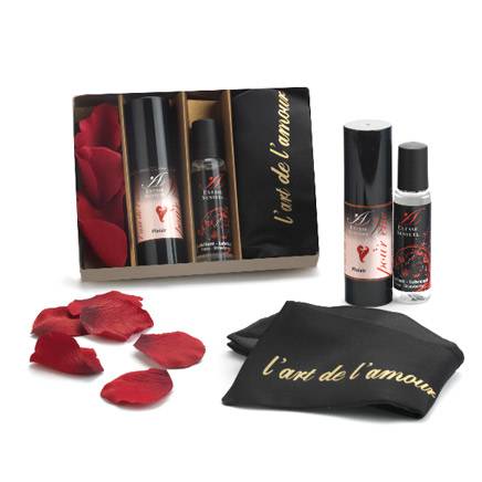 EXTASE SENSUEL COFRE INTIMO PARA ELLA - Cosmética Erótica kit - Sex Shop ARTICULOS EROTICOS