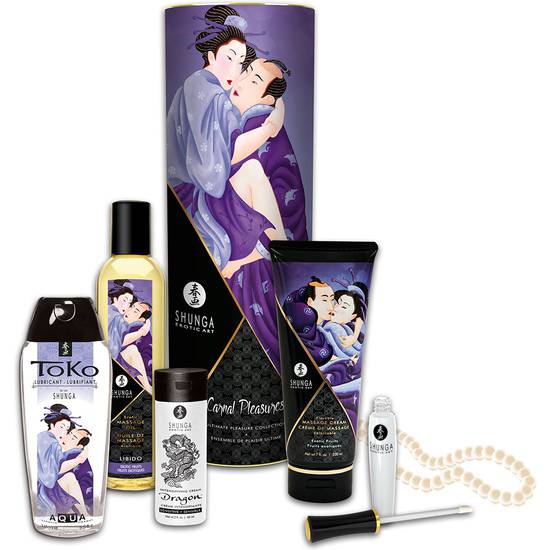 SHUNGA COLECCIÓN PLACERES CARNALES - Cosmética Erótica kit - Sex Shop ARTICULOS EROTICOS