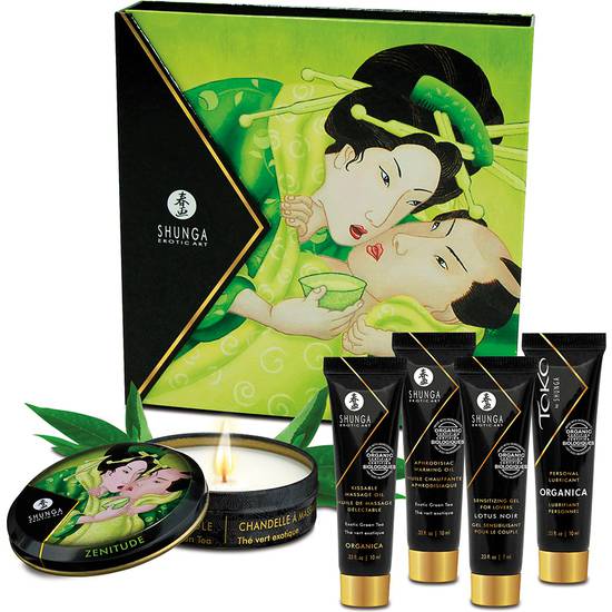 SHUNGA COLECCIÓN SECRETOS DE UNA GEISHA TÉ VERDE - Cosmética Erótica kit - Sex Shop ARTICULOS EROTICOS