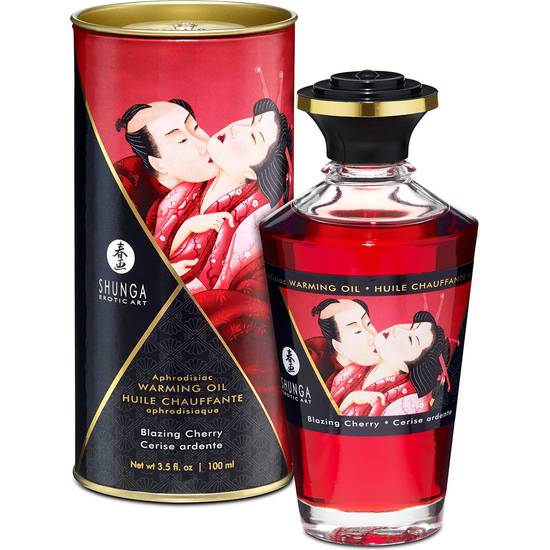 ACEITE EFECTO CALOR CEREZA 100ML - Cosmética Erótica con sabores - Sex Shop ARTICULOS EROTICOS