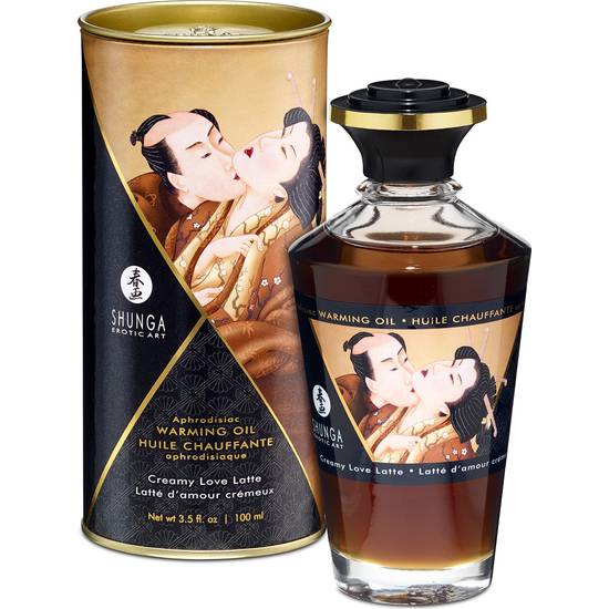 ACEITE EFECTO CALOR CREMA LOVE LATTE 100ML - Cosmética Erótica con sabores - Sex Shop ARTICULOS EROTICOS