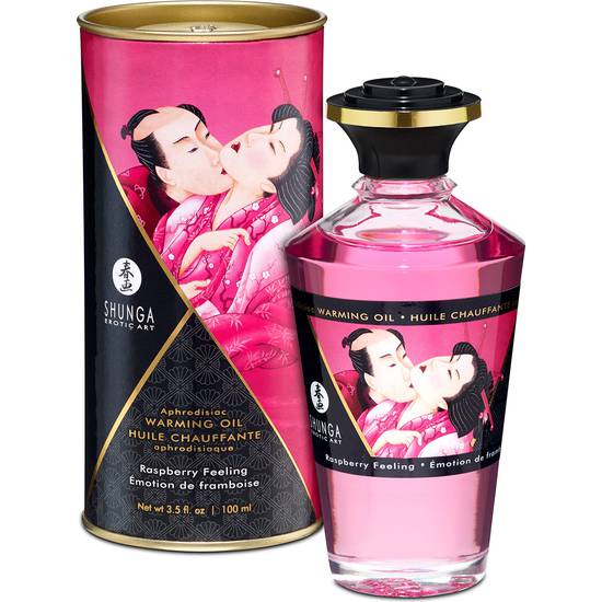 ACEITE SENSACIÓN EFECTO CALOR FRAMBUESA 100ML - Cosmética Erótica con sabores - Sex Shop ARTICULOS EROTICOS