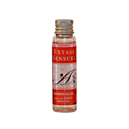 EXTASE SENSUEL ACEITE DE MASAJE CALOR FEROMONAS FRUTA DE LA PASION 30 ML - Cosmética Erótica con sabores - Sex Shop ARTICULOS EROTICOS