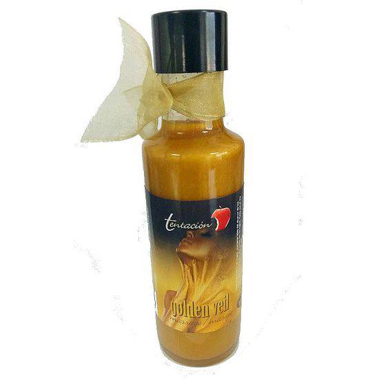 GOLDEN VEIL LOCION MASAJE DORADO 100 ML - Cosmética Erótica Natural - Sex Shop ARTICULOS EROTICOS