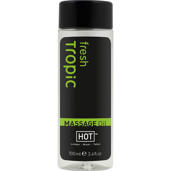 HOT ACEITE DE MASAJE FRESCOR DEL TROPICO 100 ML - Cosmetica Erótica Aceites Aromáticos - Sex Shop ARTICULOS EROTICOS