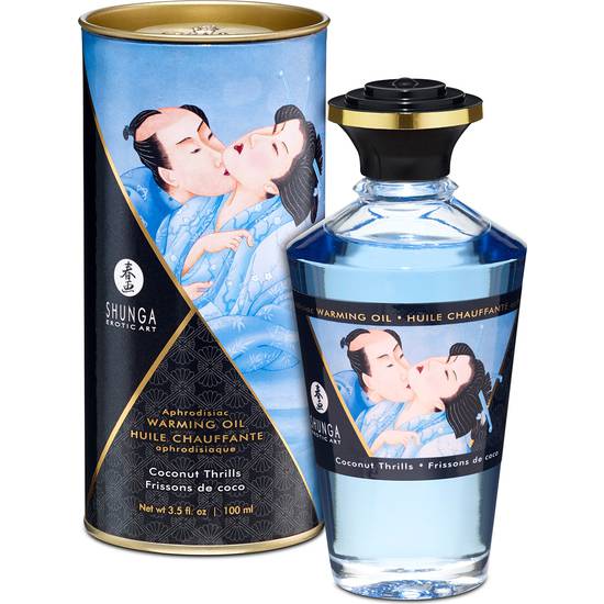 SHUNGA ACEITE EFECTO CALOR COCO 100 ML - Cosmética Erótica con sabores - Sex Shop ARTICULOS EROTICOS