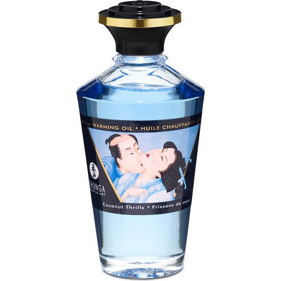 SHUNGA ACEITE EFECTO CALOR COCO 100 ML - Sabores - SEXSHOP
