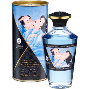SHUNGA ACEITE EFECTO CALOR COCO 100 ML - Sabores - SEXSHOP