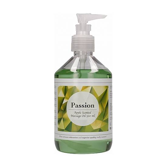 PASIÓN ACEITE DE MASAJE 500ML - MANZANA PERFUMADA - Cosmetica Erótica Aceites Aromáticos - Sex Shop ARTICULOS EROTICOS