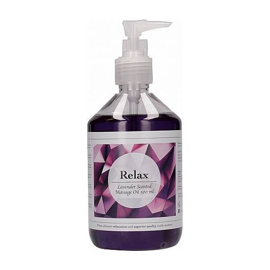 RELAX ACEITE DE MASAJE 500ML - LAVANDA PERFUMADA - Cosmetica Erótica Aceites Aromáticos - Sex Shop ARTICULOS EROTICOS