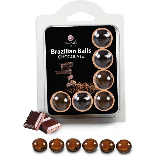 SET 6 BRAZILIAN BALLS CHOCOLATE - Cosmética Erótica Varios - Sex Shop ARTICULOS EROTICOS