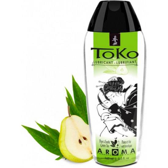 SHUNGA TOKO AROMA LUBRICANTE  PERA Y TÉ VERDE EXÓTICO - Cosmetica Erótica Aceites Aromáticos - Sex Shop ARTICULOS EROTICOS