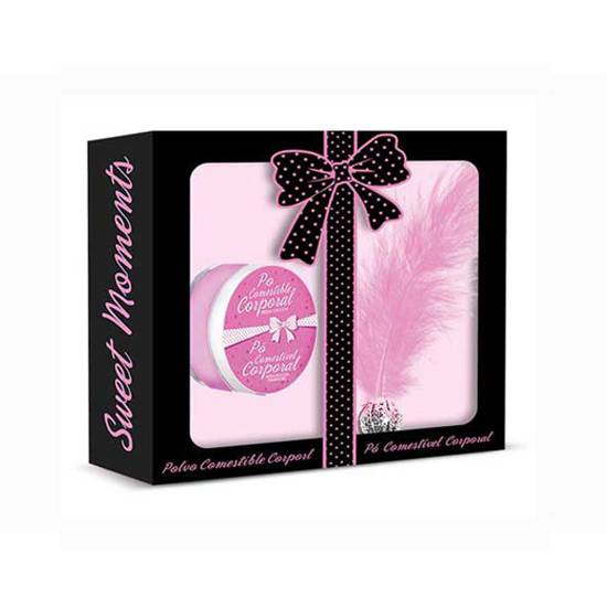 ESTUCHE DE POLVOS COMESTIBLES DE FRESA - Body Paint Cosmética Erótica - Sex Shop ARTICULOS EROTICOS