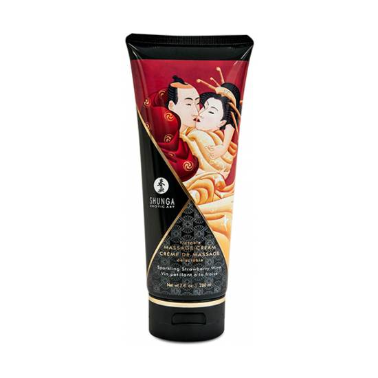 SHUNGA CREMA MASAJE FRESAS CON CAVA 200 ML - Cosmética Erótica Cremas Masaje - Sex Shop ARTICULOS EROTICOS