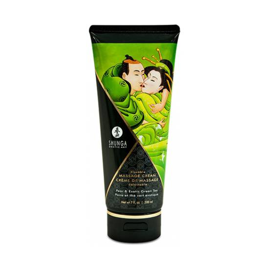 SHUNGA CREMA MASAJE PERAS CON TE EXOTICO VERDE 200 ML - Cosmética Erótica Cremas Masaje - Sex Shop ARTICULOS EROTICOS