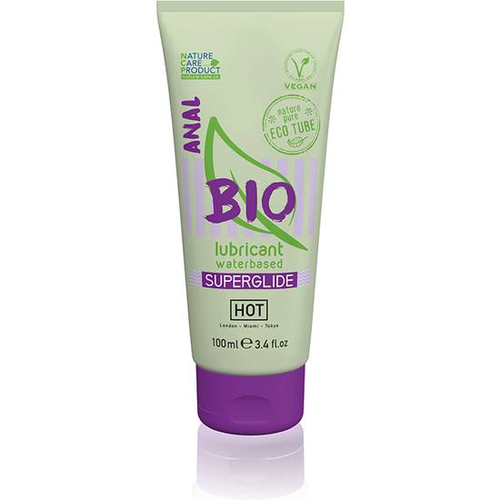 HOT BIO LUBRICANTE ANAL BASE DE AGUA SUPERGLIDE 100ML - Cosmética Erótica con Base de Agua - Sex Shop ARTICULOS EROTICOS