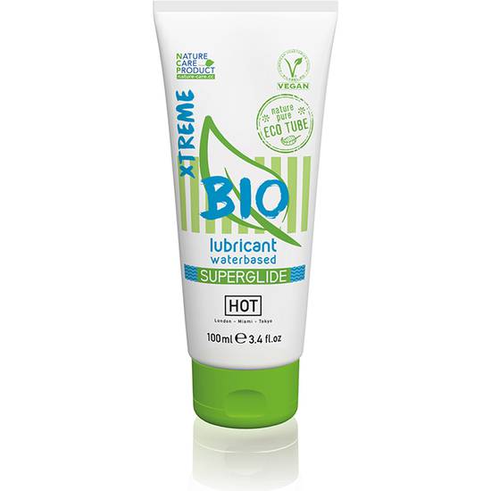 HOT BIO LUBRICANTE BASE DE AGUA SUPERGLIDE XTREME 100ML - Cosmética Erótica con Base de Agua - Sex Shop ARTICULOS EROTICOS