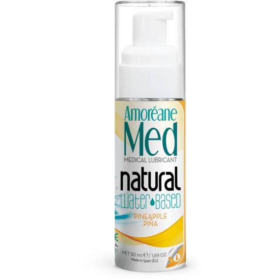 AMOREANE MEDICAL LUBRICANTE BASE AGUA CON FITOPLANCTON 50ML - PIÑA - Cosmética Erótica con Base de Agua - Sex Shop ARTICULOS EROTICOS