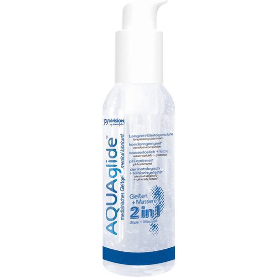 AQUAGLIDE 2 EN 1 LUBRICANTE + MASAJE 125 ML - Cosmética Erótica Natural - Sex Shop ARTICULOS EROTICOS