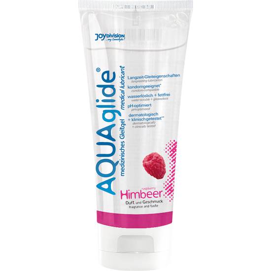 AQUAGLIDE LUBRICANTE SABOR FRAMBUESA 100 ML - Cosmética Erótica con sabores - Sex Shop ARTICULOS EROTICOS