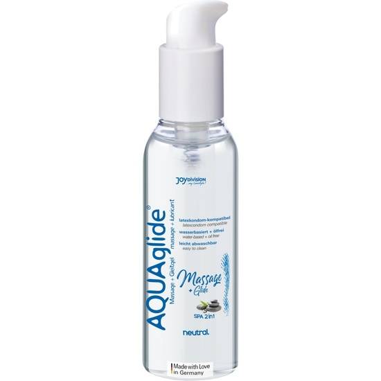 AQUAGLIDE MASSAGE + GLIDE NEUTRAL, 200 ML - Cosmética Erótica con Base de Agua - Sex Shop ARTICULOS EROTICOS