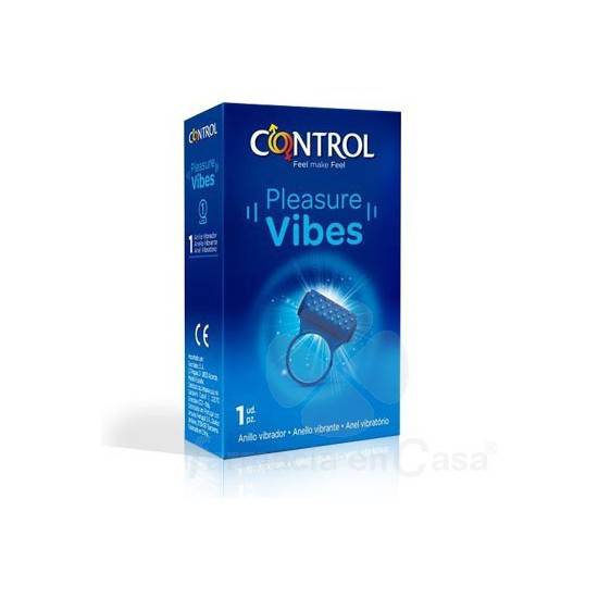 CONTROL TOYS ANILLO VIBRADOR PLEASURE VIBES - Juguetes Sexuales Anillo Vibrador - Sex Shop ARTICULOS EROTICOS