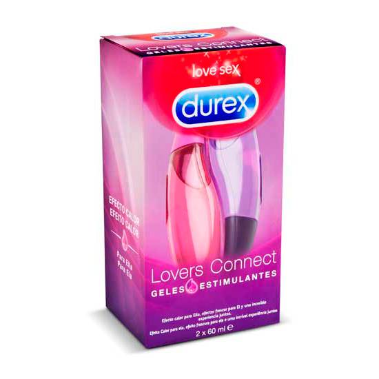 DUREX LOVER CONNECT GELES ESTIMULANTES - Cosmética Erótica con Efecto Calor - Sex Shop ARTICULOS EROTICOS