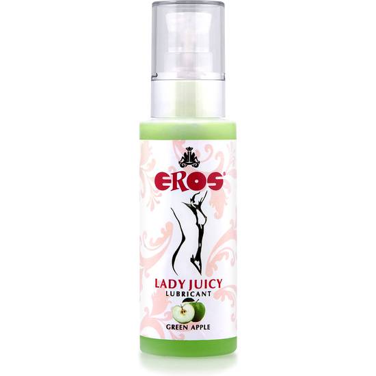 EROS LADY JUICY LUBRICANTE SABOR MANZANA - 125 ML - Cosmética Erótica con Base de Agua - Sex Shop ARTICULOS EROTICOS