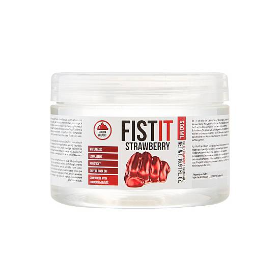 FISTIT LUBRICANTE FRESA EXTRA THICK 500ML - Cosmetica Erótica Aceites Aromáticos - Sex Shop ARTICULOS EROTICOS