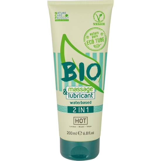 HOT BIO MASSAGE & LUBRICANT 2IN1 200ML - Cosmética Erótica Cremas Masaje - Sex Shop ARTICULOS EROTICOS