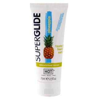 HOT SUPERGLIDE LUBRICANTE COMESTIBLE PIÑA - Cosmética Erótica con sabores - Sex Shop ARTICULOS EROTICOS