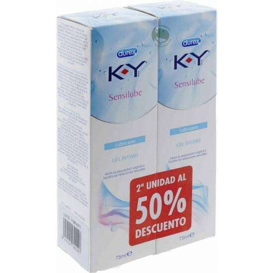 K-Y GEL LUBRICANTE HIDROSOLUBLE INTIMO DUPLO 2X75ML - Cosmética Erótica con Base de Agua - Sex Shop ARTICULOS EROTICOS