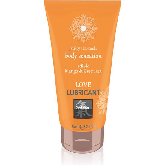 LOVE LUBRICANTE COMESTIBLE MANGO & TÉ VERDE 75ML - Cosmetica Erótica Aceites Aromáticos - Sex Shop ARTICULOS EROTICOS