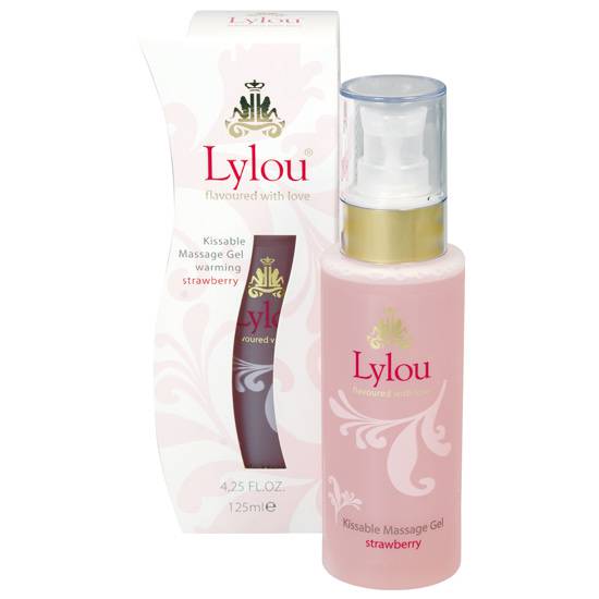 LYLOU KISSABLE GEL DE MASAJE EFECTO CALOR FRESA - Cosmética Erótica Cremas Masaje - Sex Shop ARTICULOS EROTICOS