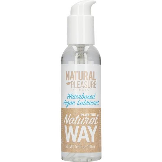 NATURAL PLEASURE - LUBRICANTE VEGANO A BASE DE AGUA- 150 ML - Cosmética Erótica Natural - Sex Shop ARTICULOS EROTICOS