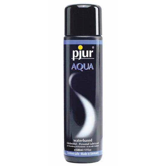 PJUR AQUA LUBRICANTE BASE AGUA 500 ML - Cosmética Erótica con Base de Agua - Sex Shop ARTICULOS EROTICOS