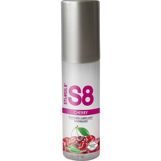 S8 LUBRICANTE SABORES 125ML - CEREZA - Cosmética Erótica con sabores - Sex Shop ARTICULOS EROTICOS