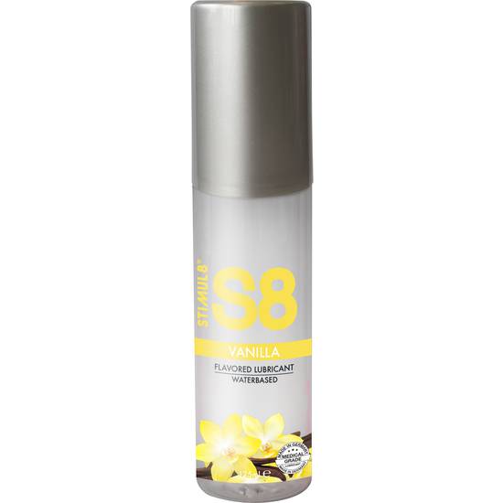 S8 LUBRICANTE SABORES 125ML - VAINILLA - Cosmética Erótica con sabores - Sex Shop ARTICULOS EROTICOS