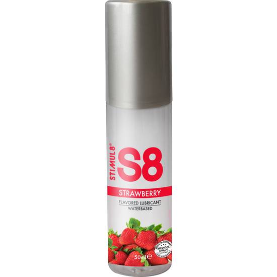 S8 LUBRICANTE SABORES 50ML - FRESA - Cosmética Erótica con sabores - Sex Shop ARTICULOS EROTICOS