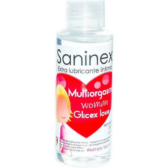 SANINEX GLICEX MULTIORGASMIC WOMAN LOVE 4 IN 1 - 100ML - Cosmética Erótica con Efecto Calor - Sex Shop ARTICULOS EROTICOS