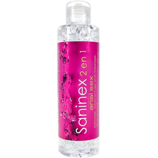 SANINEX INTIMATE LUBRICANT & MASSAGE GEL ANAL SEX  2 in 1 - 200ML - Lubricantes Anales Cosmetica Erótica - Sex Shop ARTICULOS EROTICOS