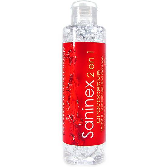 SANINEX INTIMATE LUBRICANT & MASSAGE GEL PROVOCATIVE  2 in 1 - 200ML - Cosmética Erótica con Base de Agua - Sex Shop ARTICULOS EROTICOS