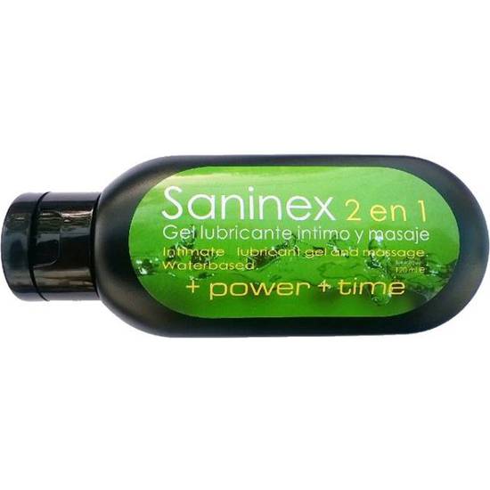 SANINEX LUBRICANTE POWER TIME 120 ML - Cosmética Erótica Natural - Sex Shop ARTICULOS EROTICOS