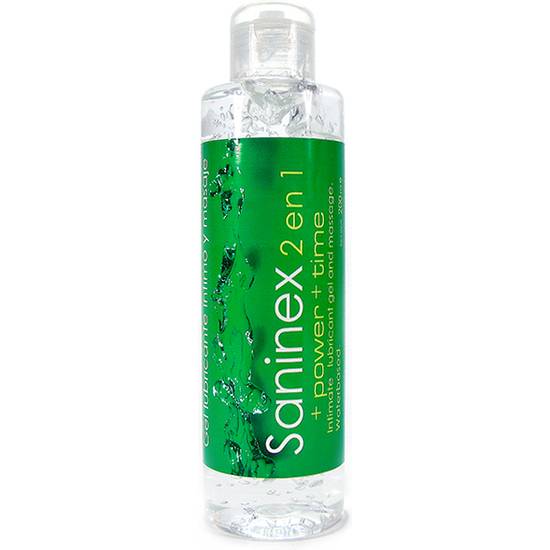 SANINEX LUBRICANTE + POWER + TIME 200ML - Cosmética Erótica con Base de Agua - Sex Shop ARTICULOS EROTICOS