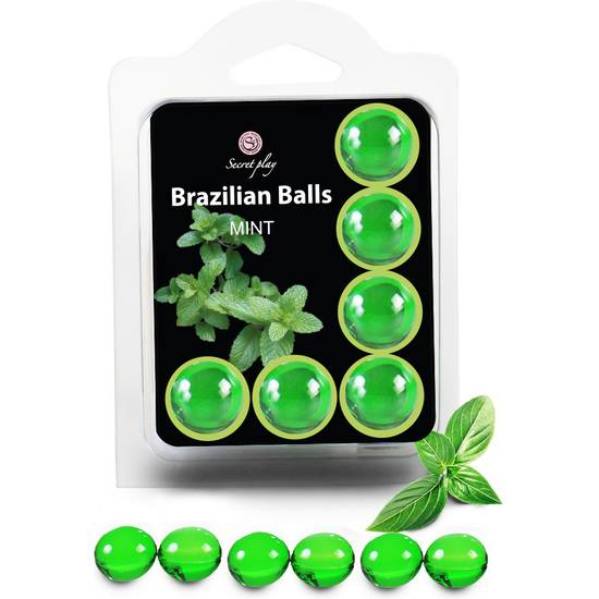 SECRET PLAY SET 6 BRAZILIAN BALLS AROMA MENTA - Cosmética Erótica Varios - Sex Shop ARTICULOS EROTICOS