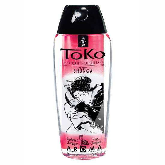 SHUNGA TOKO AROMA LUBRICANTE FRESAS CON CAVA - Cosmética Erótica con sabores - Sex Shop ARTICULOS EROTICOS