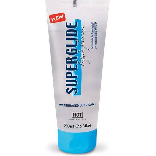 SUPERGLIDE LIQUID PLEASURE - LUBRICANTE BASE DE AGUA 200 ML - Cosmética Erótica con Base de Agua - Sex Shop ARTICULOS EROTICOS